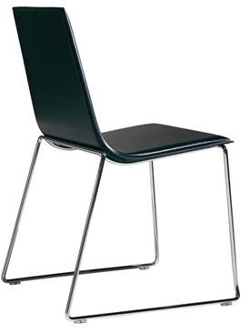 Andreu World Стул штабелируемый на санках из дуба Lineal Si0582 - Вид №18