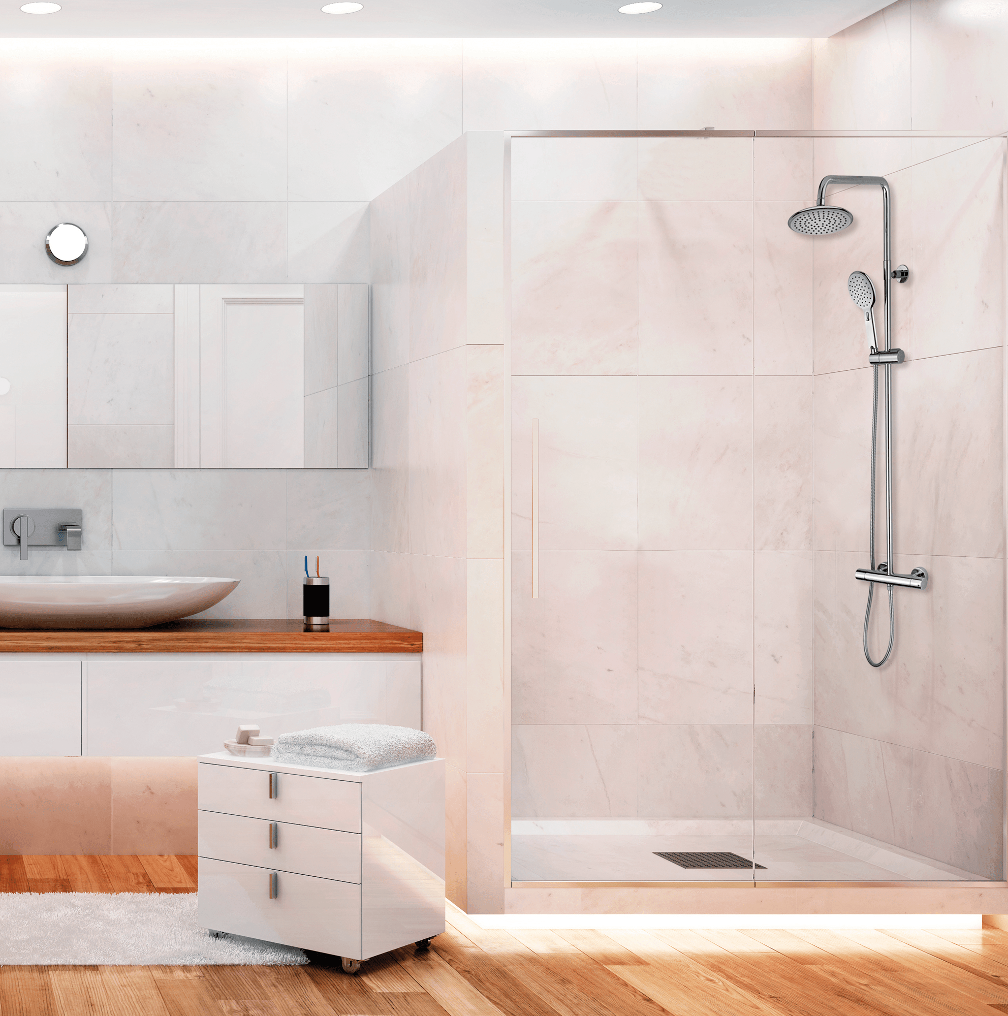 L10011 Душевая колонна AGUA Ø 210 mm - Termostatico BOSSINI  - Вид №1