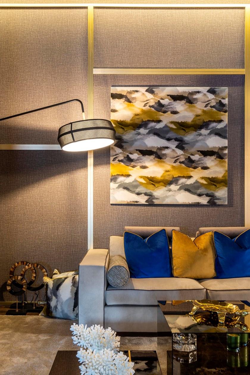 Stylish Club Бархатный диван с шезлонгом Fortune Scf.f07 - Вид №4