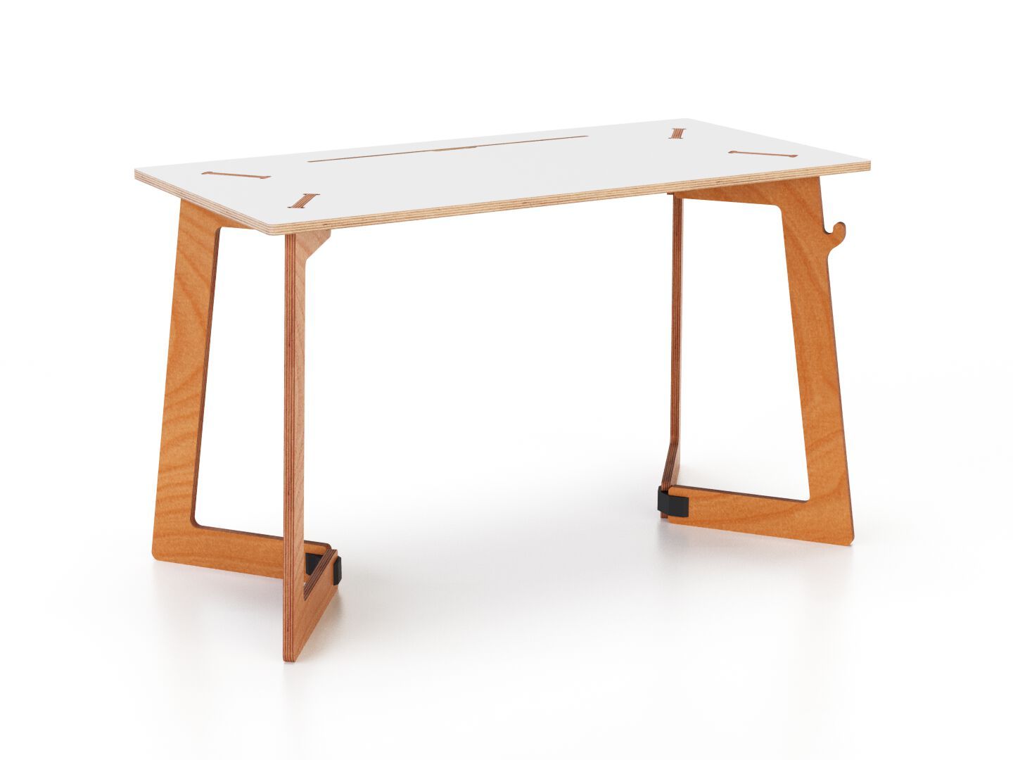 Рабочий прямоугольный стол с системой кабельных втулок Esposit Karya ARCH-00046974