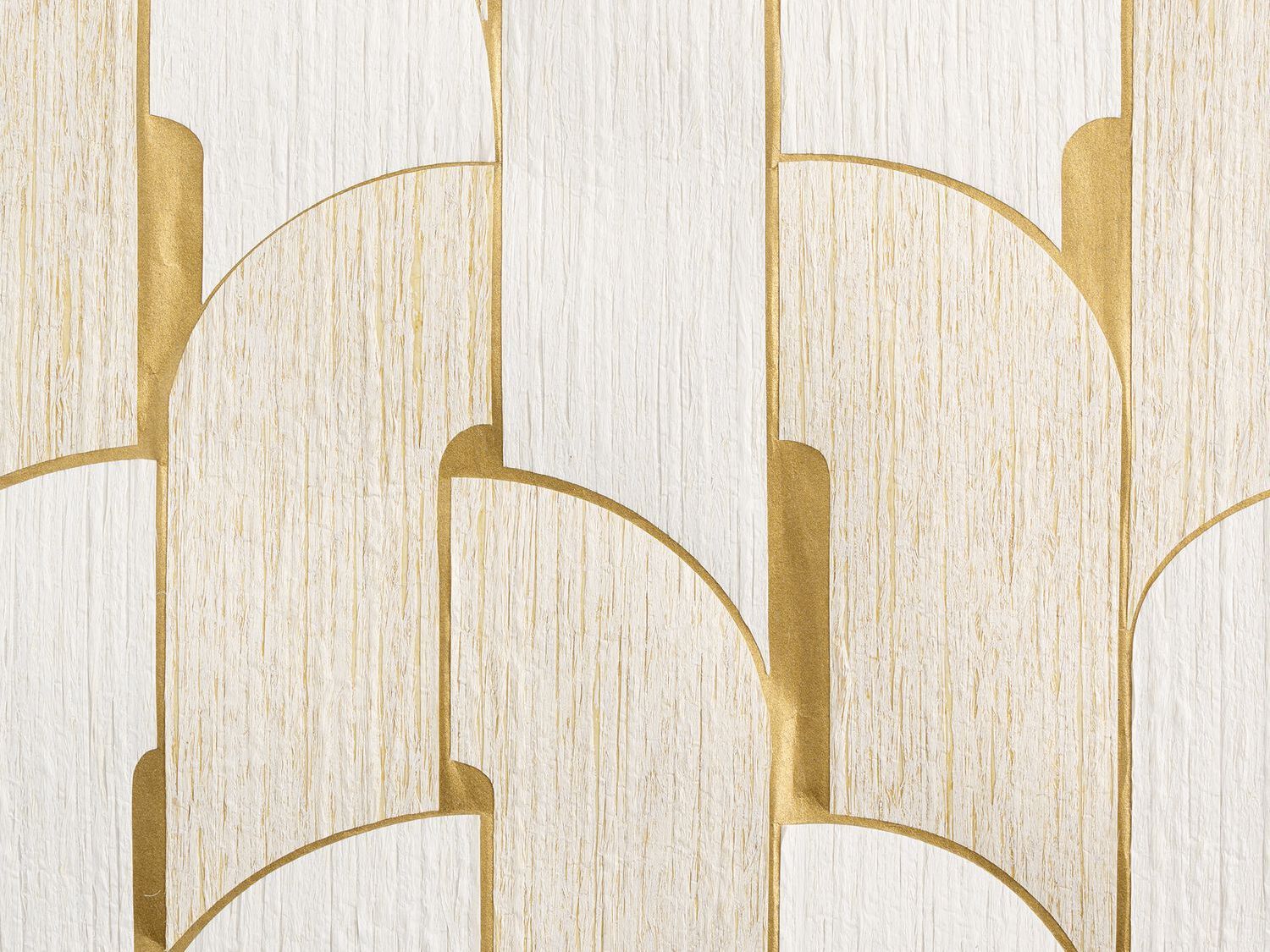 Вискозная настенная ткань с графическим рисунком Casamance Solal ARCH-00122911