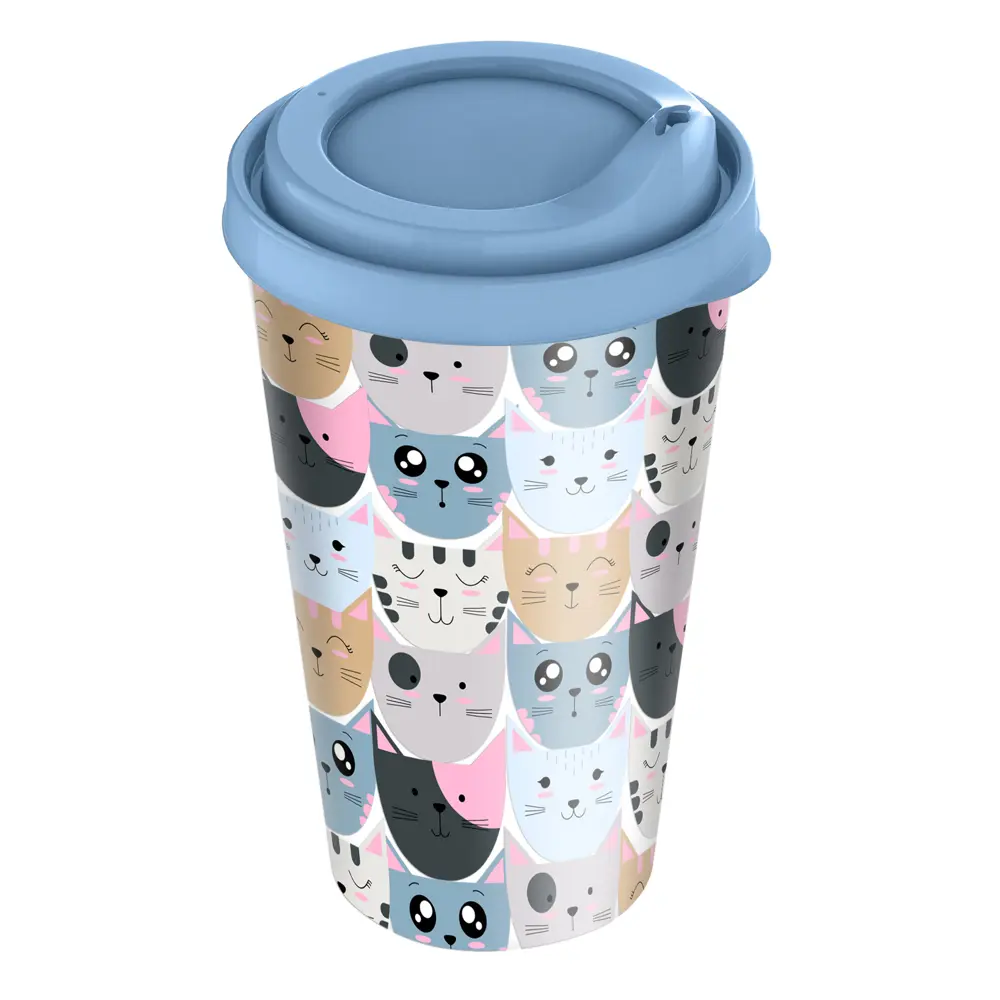 Стакан с крышкой Idiland 550 мл пластик Santreyd STLM-2200105