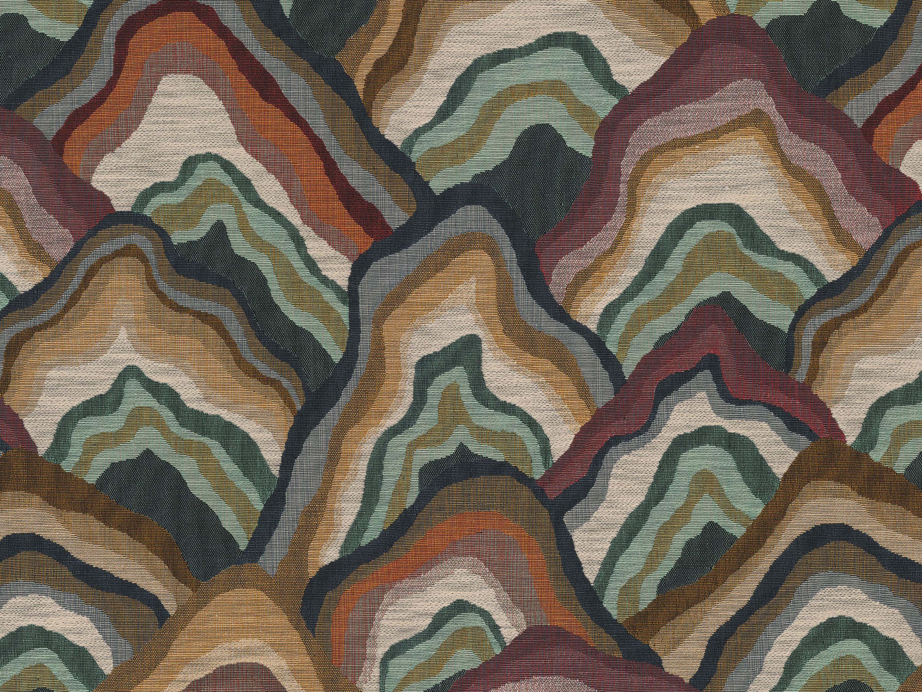 Хлопчатобумажная ткань с цветочным рисунком Casamance Balata ARCH-00034365