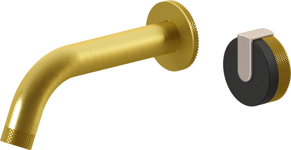 E-11535-R1BK-L1SN-BB Настенный прогрессивный смеситель скрытого монтажа для раковины GRAFF MOD+