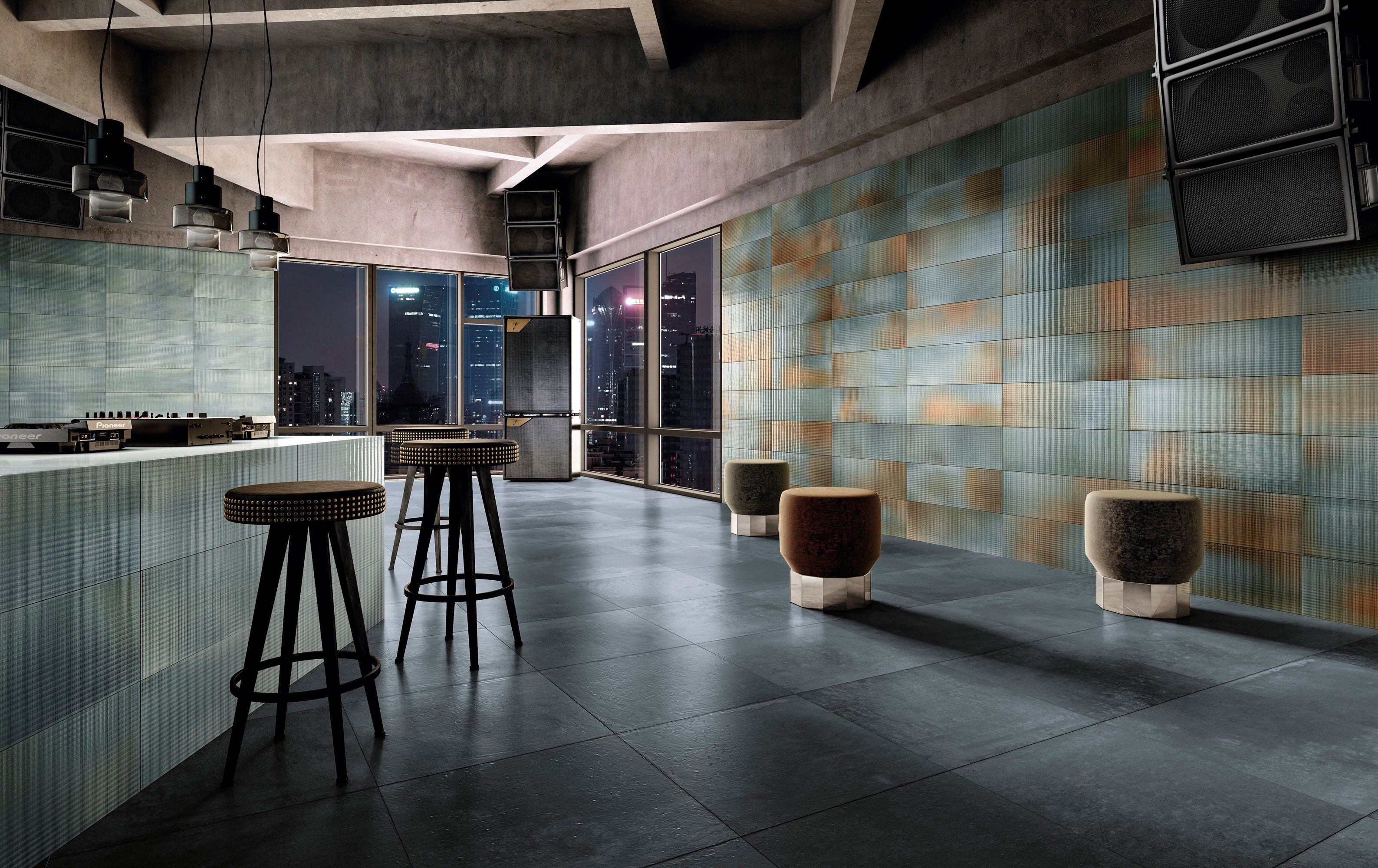 Внутренняя отделка керамогранита с металлическим эффектом IRIS Ceramica Diesel Living ARCH-00124878 - Вид №16