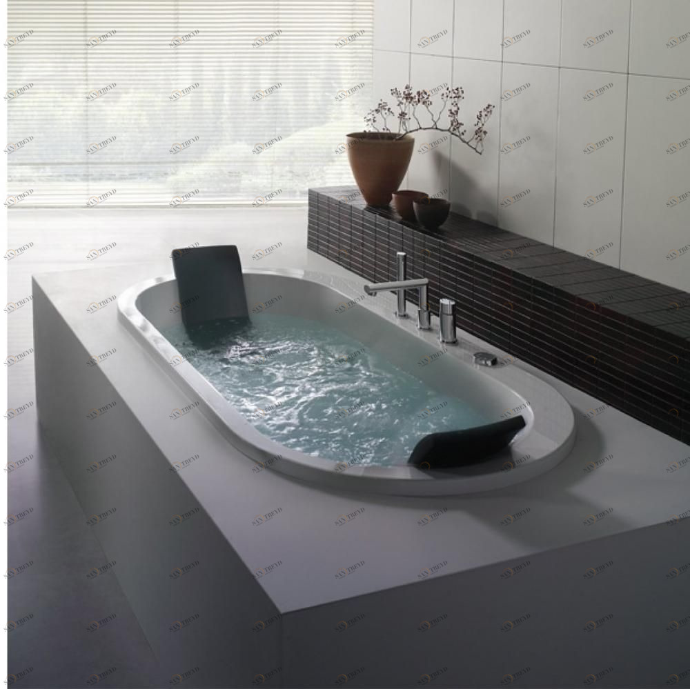 Ванна встраиваемая с гидромассажем Yuma 190 см Karolitalia BLUBLEUYUMABLUTWO190