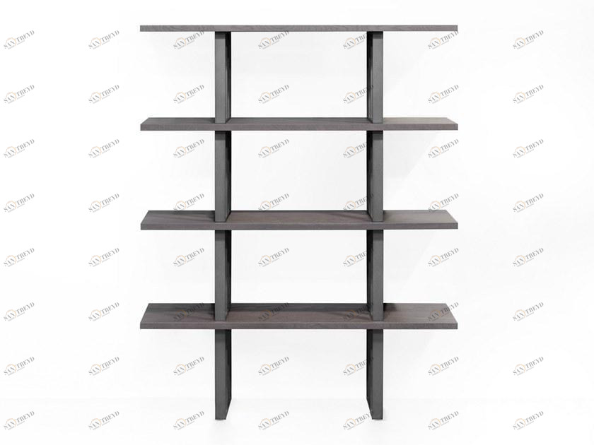 Zegen Самонесущий открытый книжный шкаф из стали и дерева Grid Santreyd sun-id-1403360