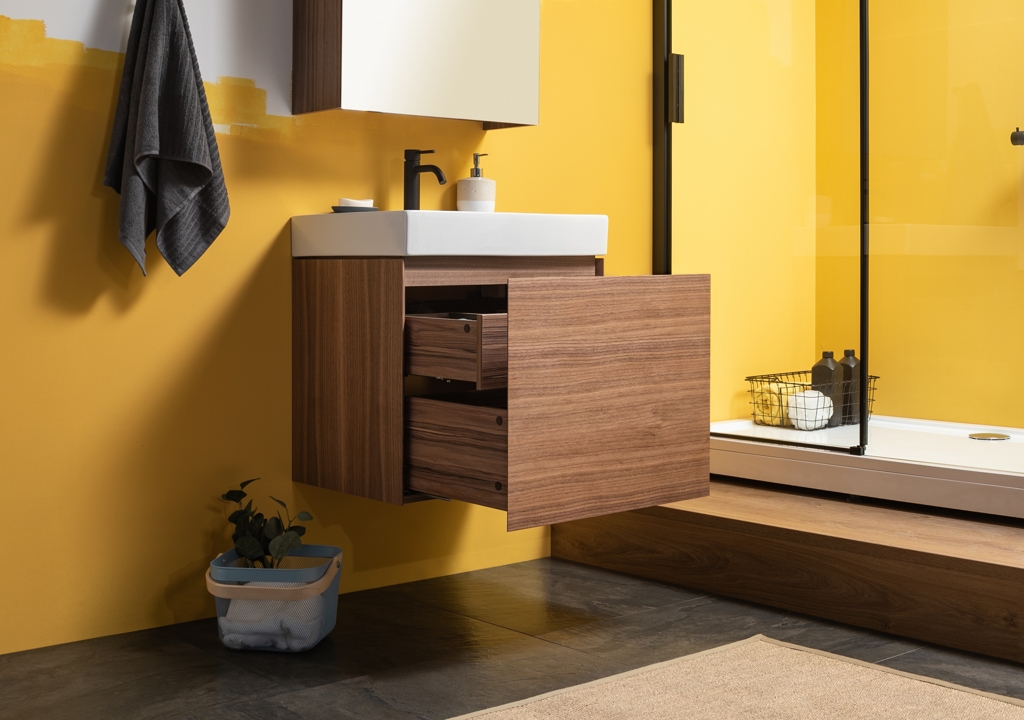 Тумба с раковиной Aquanet Нью-Йорк 60 орех 0020394500198206 - Вид №6