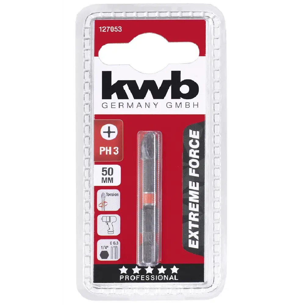 Бита ударная KWB 127053 PH3x50 мм Santreyd STLM-2058773 - Вид №1