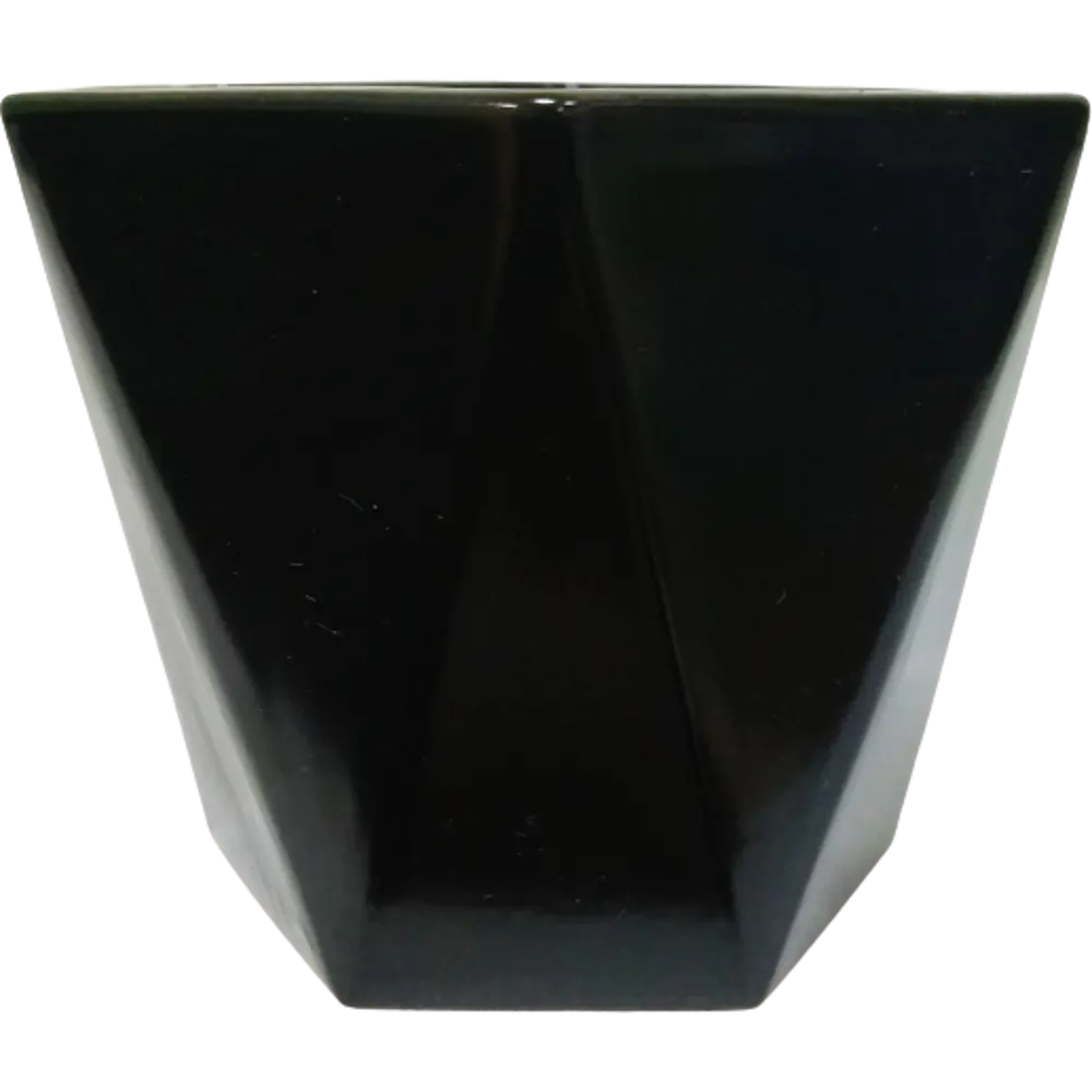 Кактусник 9x10x9 см v0.49 л керамика чёрный Santreyd STLM-2199368 - Вид №3
