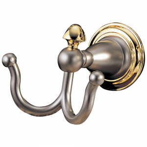 75035-NP Двойной крючок для халатов Delta Faucet Victorian Жемчужный никель и латунь