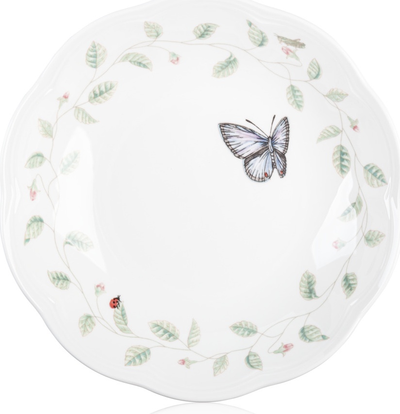 10524875 Lenox Тарелка суповая Lenox "Бабочки на лугу" 22,5см Фарфор 