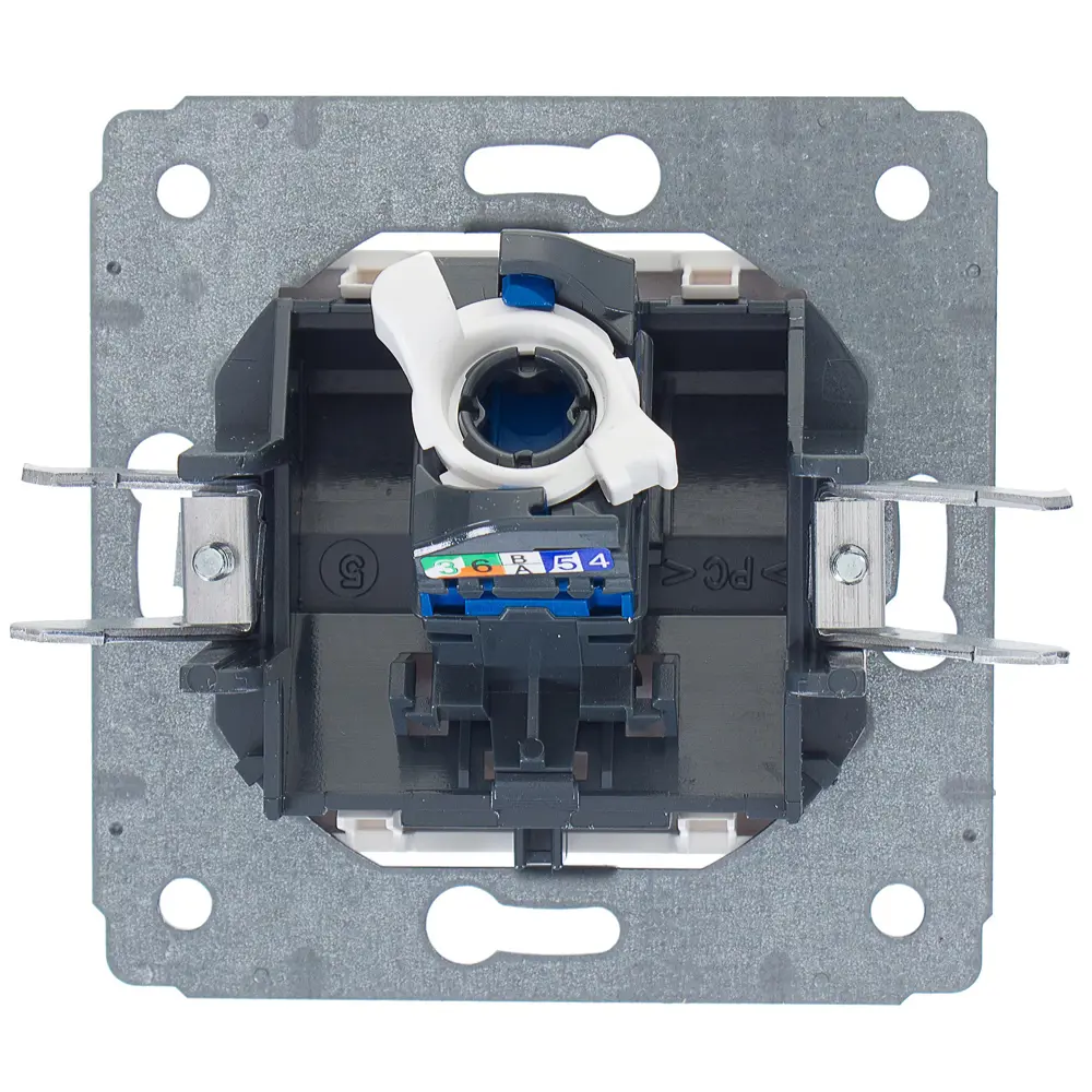 Розетка компьютерная встраиваемая Legrand Cariva RJ45 UTP cat 6 цвет белый STLM-2029604 - Вид №3