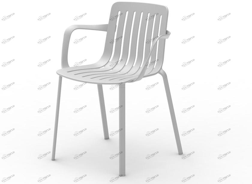 Magis Садовый стул из литого алюминия с подлокотниками sun-id-1425444