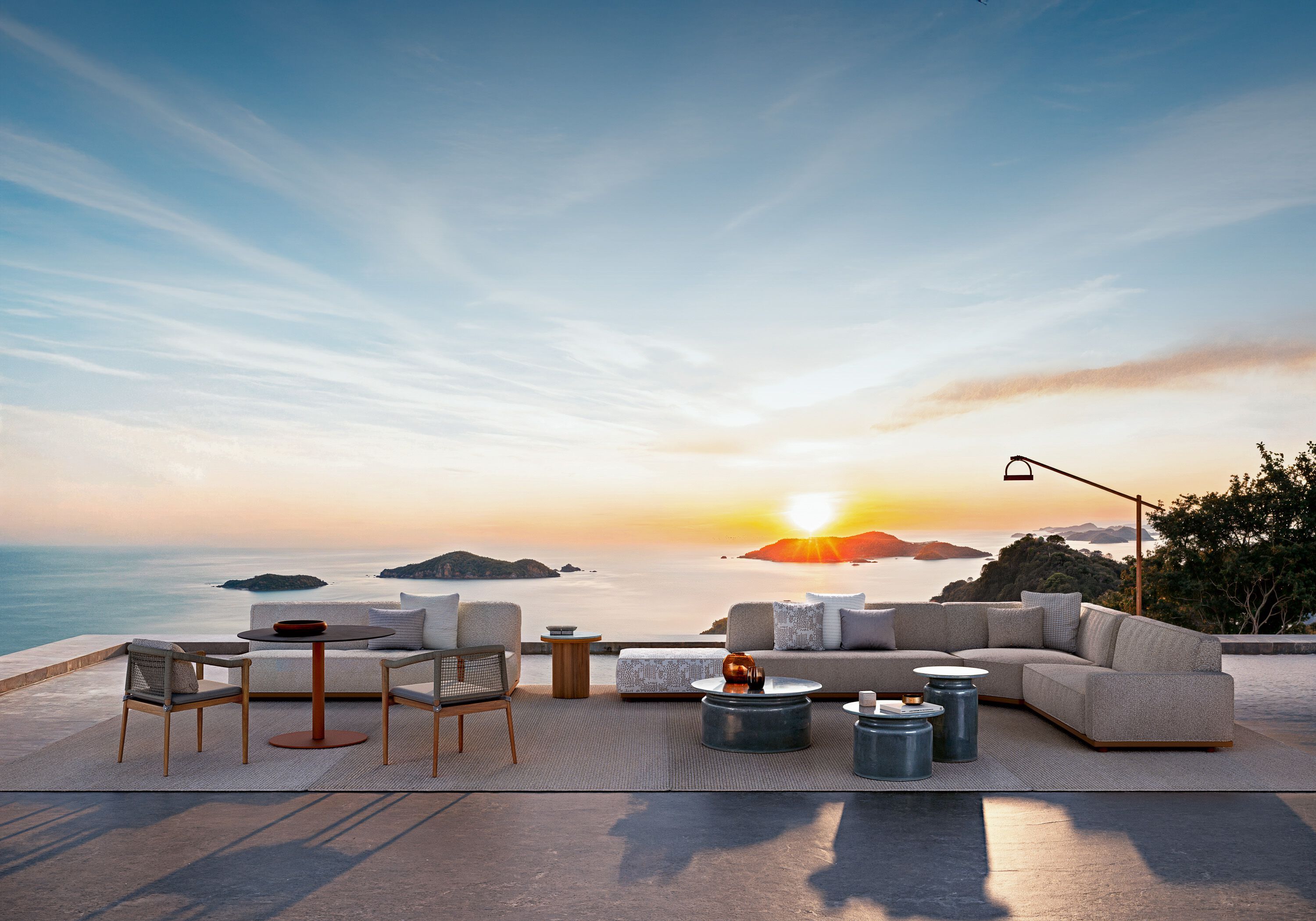 Угловое садовое кресло из ткани Atmosphera Лагуна .25 ARCH-00001746 - Вид №1