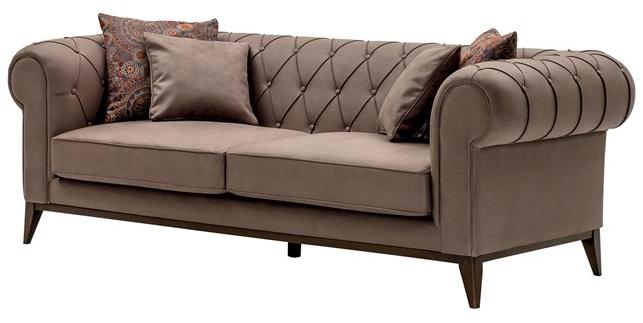 Enza Home Тафтинговый 3-местный диван из ткани Chelsea sun-id-1381526 - Вид №3