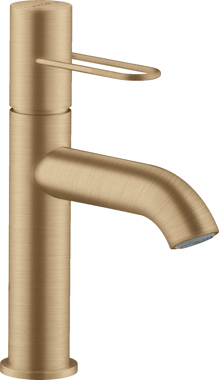 38026140 Смеситель для раковины 100, однорычажный, со сливной ручкой и сливным гарнитуром AXOR UNO