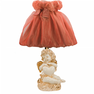 32090,34001 Настольная лампа Сердце Купидона Айвори Мадлен Роза BOGACHO