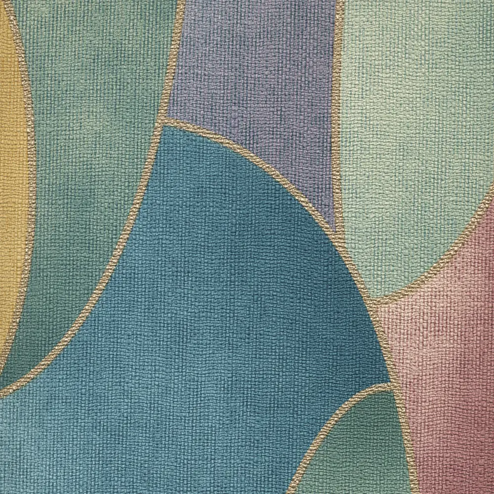Обои флизелиновые Rasch Vitrage зелено-синие 1.06 м R974836 STLM-2005675 - Вид №1
