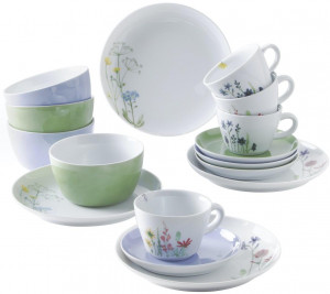 39G231A50001C MG Wildflower Kombiset 16tlg. Пять чувств синий / красный Kahla-porzellan