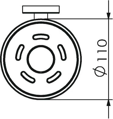 11015A Мыльница подвесная цвет хром LANGBERGER BURANO - Вид №2