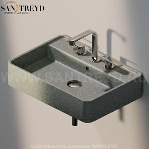 MW60S7037 Подвесная раковина настенная прямоугольная Ceramica Flaminia Miniwash серая