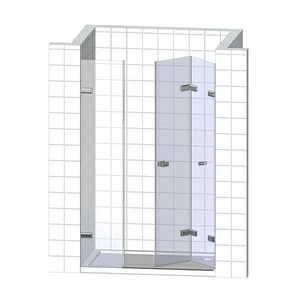 Душевая дверь в нишу 110x200 GK-863C стекло прозрачное 6 мм GUTEWETTER TREND DOOR