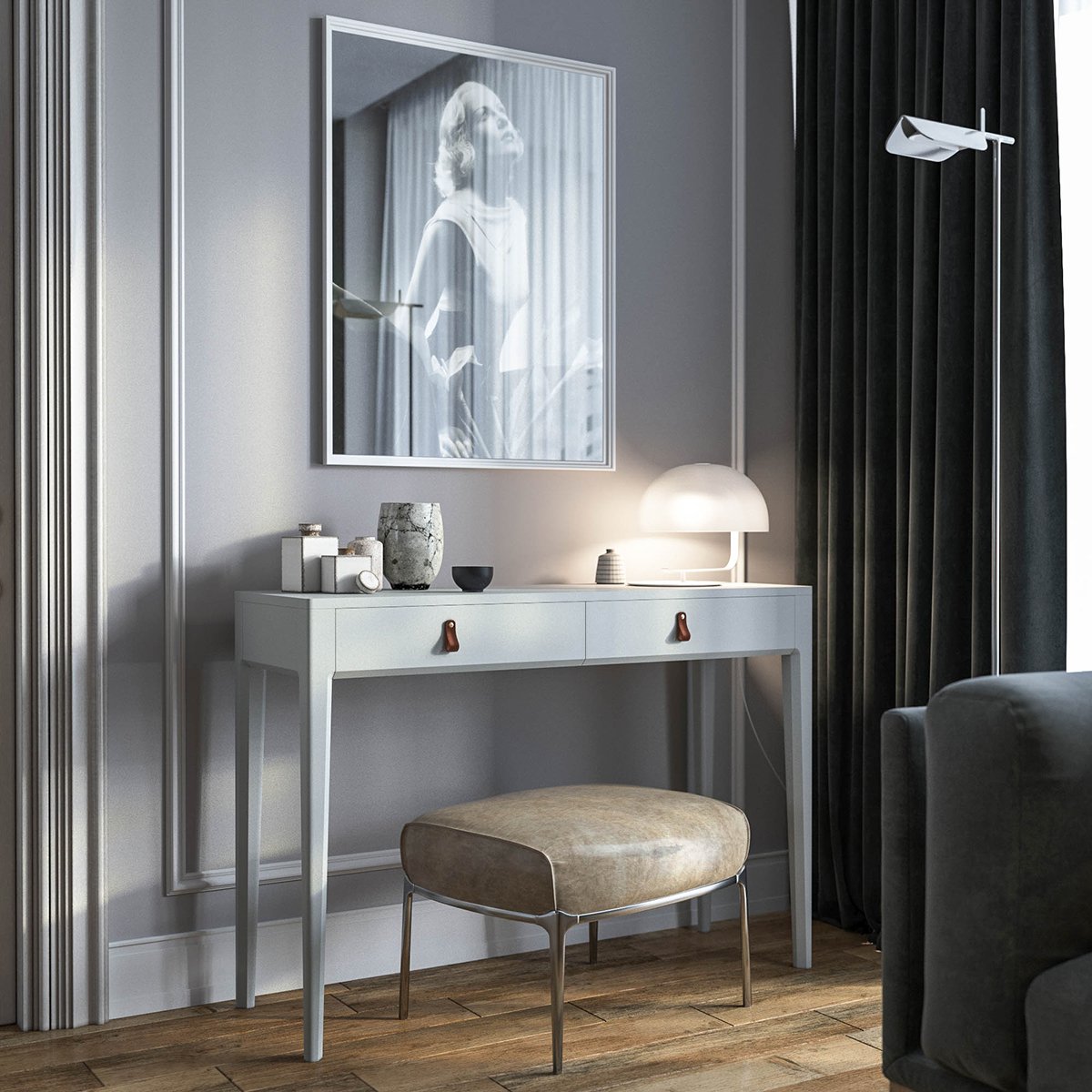 Туалетный столик с ящиками темный дуб Case THE IDEA  210493 Коричневый  - Вид №3