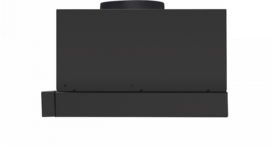 VS LIGHT 60 BLACK Вытяжка vs light 60 черный/ • тип: встраиваемая • цвет: черный • управление: колыбельное • ширина, мм: 600 • полная потребляемая мощность, вт: 140• количество скоростей: 2 • максимальная производительность, м3/ч: 480• диаметр воздуховода Santreyd  - Вид №10