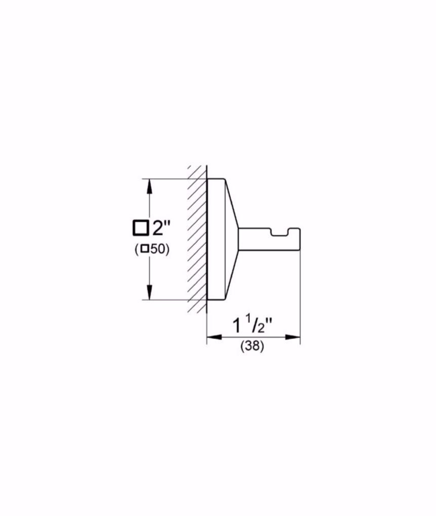 Крючок для халата GROHE Allure Brilliant, хром (40498000) - Вид №1