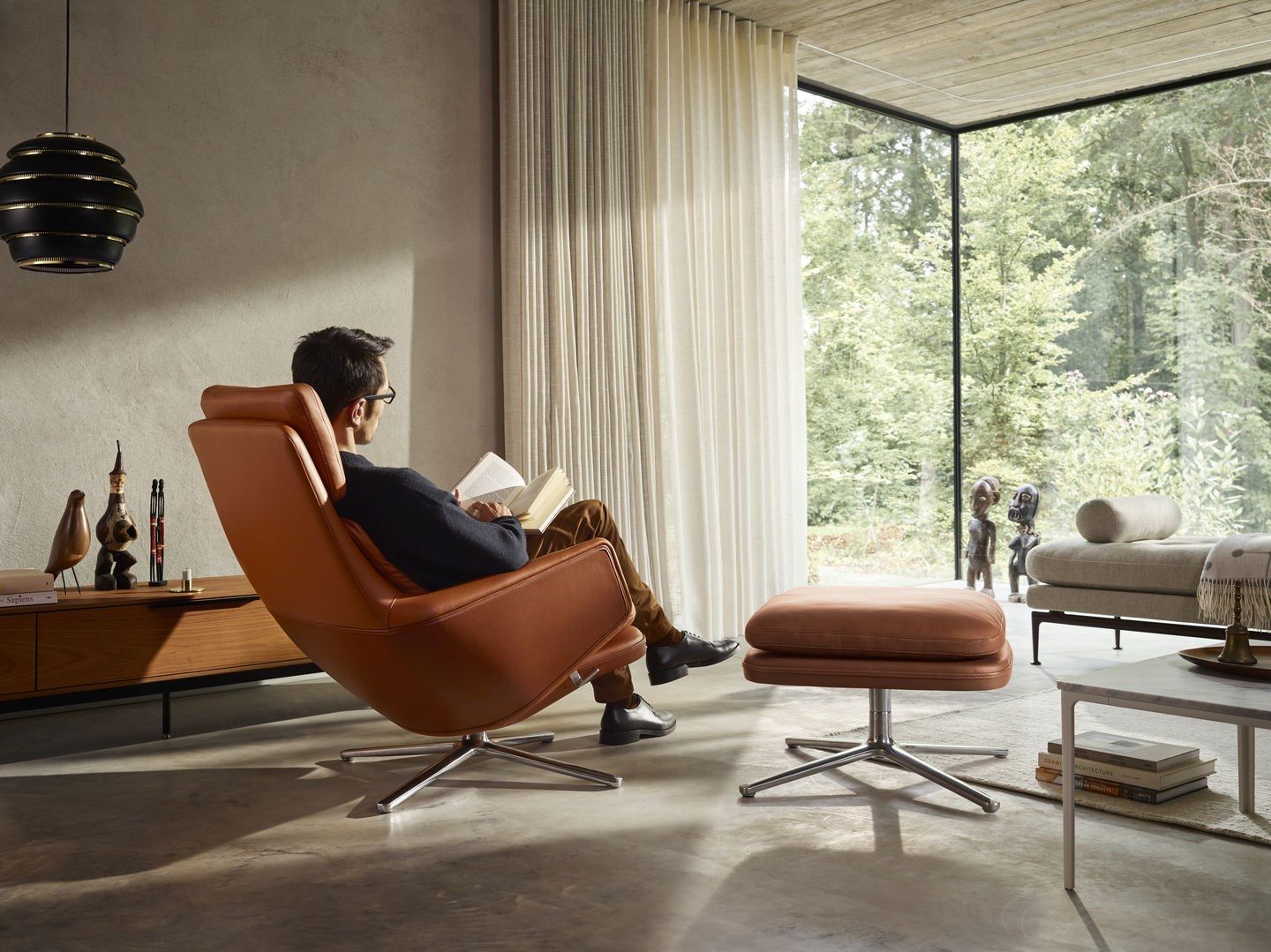 Ткань спиц кресло с подлокотниками VITRA Grand Relax ARCH-00109996 - Вид №13