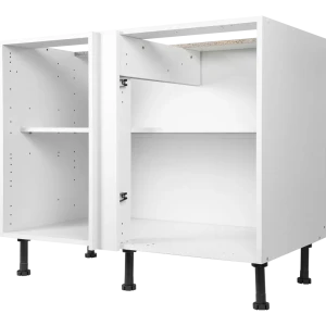 Каркас напольный угловой 100x70x56 см, ЛДСП, цвет белый 82286690 STLM-2120447