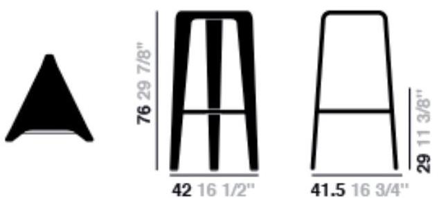 arper Высокий табурет из дуба Ply sun-id-1410712 - Вид №4