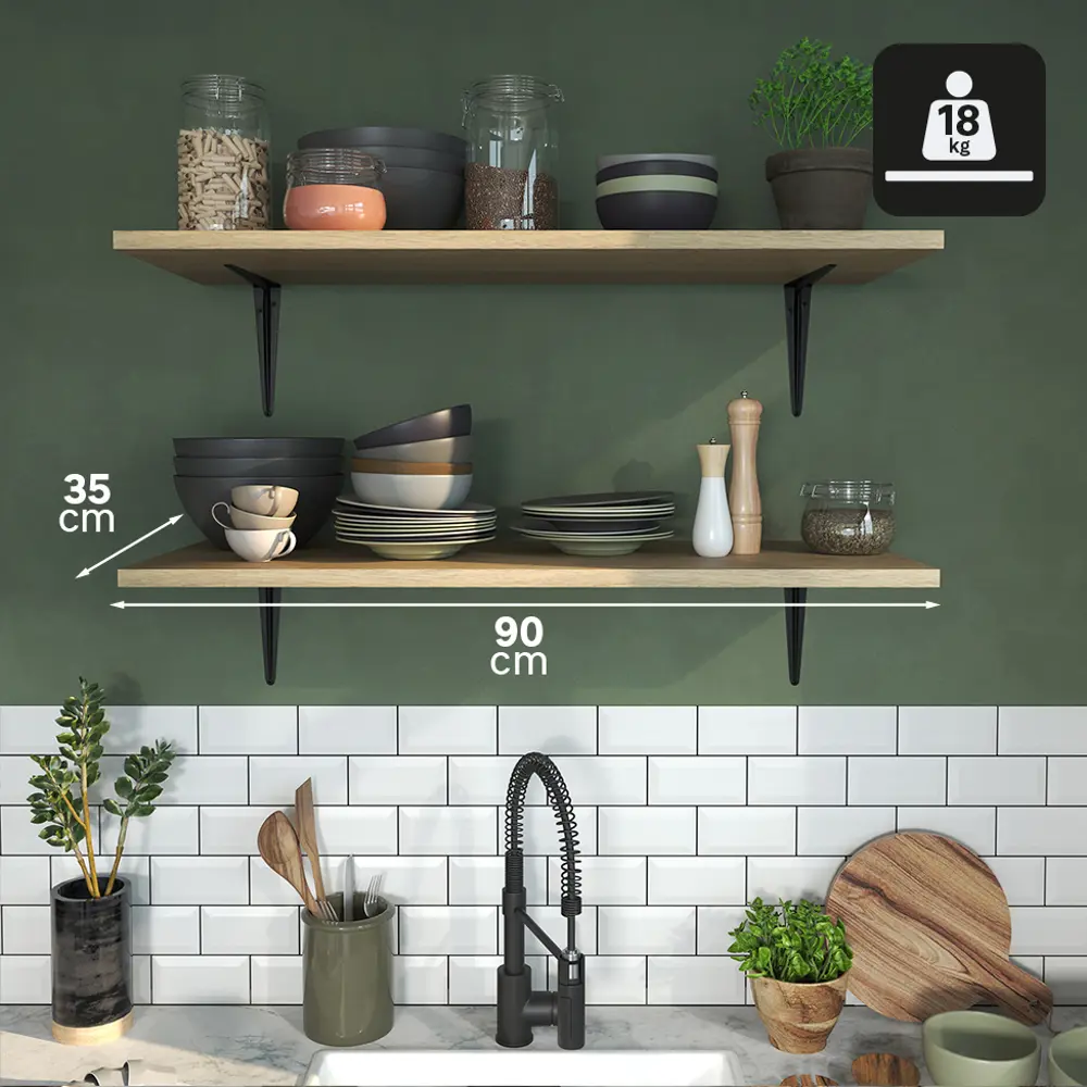 Утилитарный кронштейн Normo 20x25 см нагрузка до 18 кг цвет черный Santreyd STLM-2093594 - Вид №5