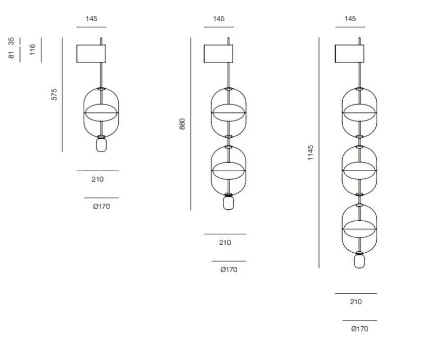 Стеклянный настенный светильник Rakumba Indre ARCH-00036256 - Вид №11