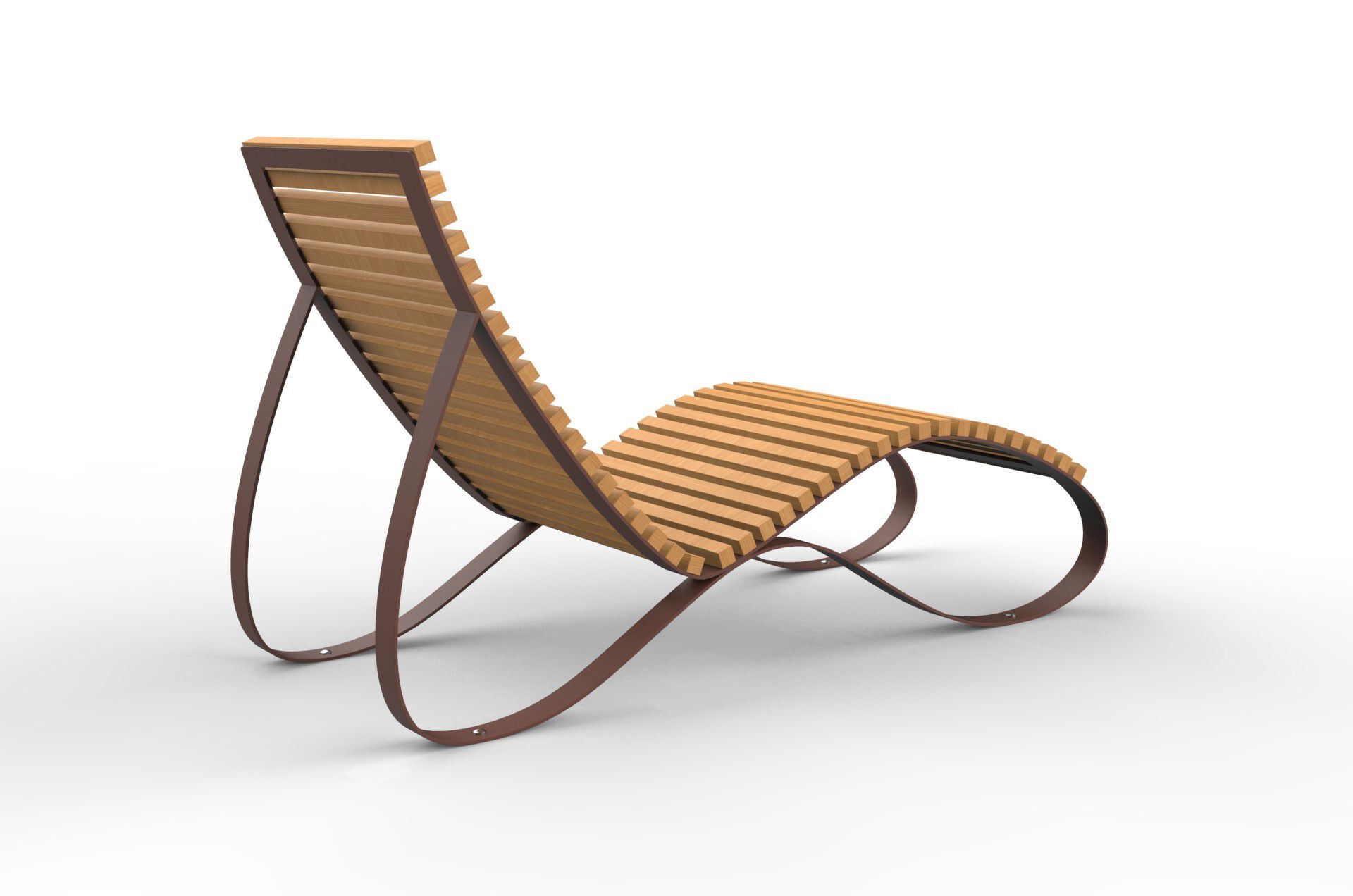 Наружное сиденье из стали и дерева CITYSì SIESTA ARCH-00107022