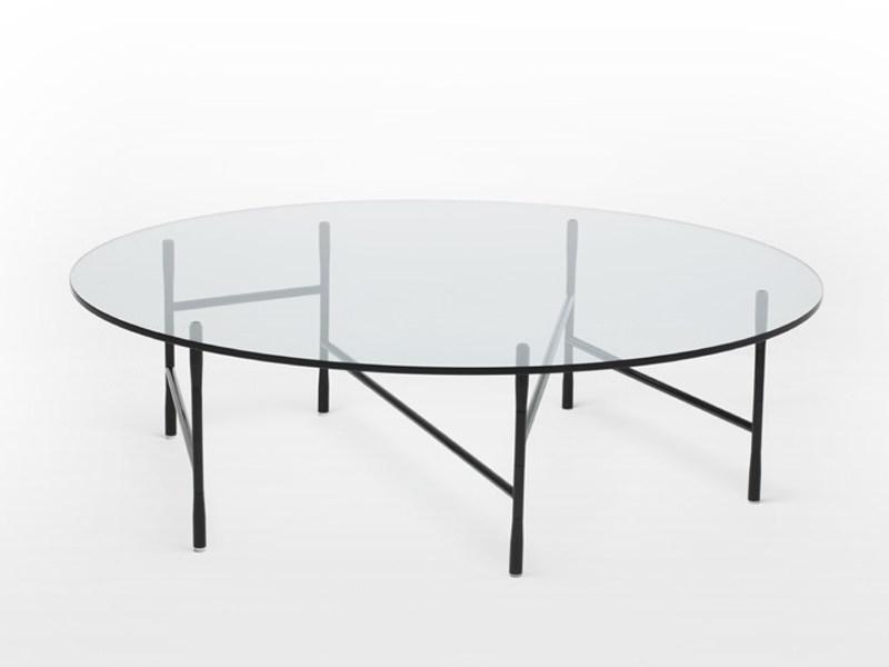 Living Divani Круглый стеклянный журнальный столик Hinge sun-id-1444159 - Вид №1