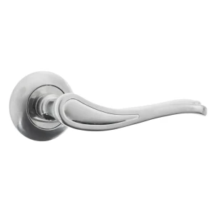 Ручки дверные на розетке Inspire ZC-64-L1, ЦАМ, цвет матовый хром 15475869 STLM-2012342