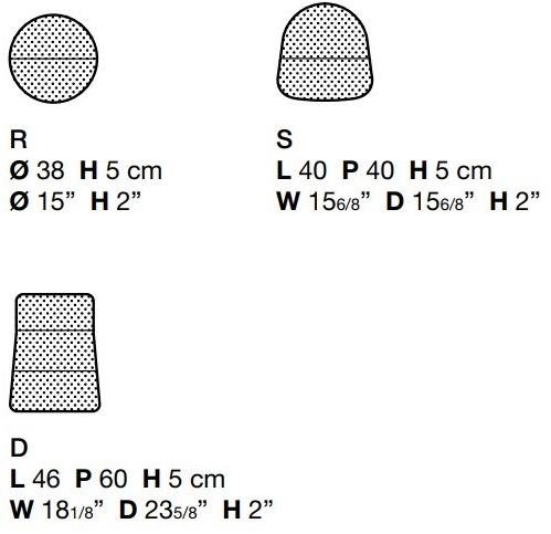 Kristalia Простая квадратная подушка для улицы sun-id-1462593 - Вид №2