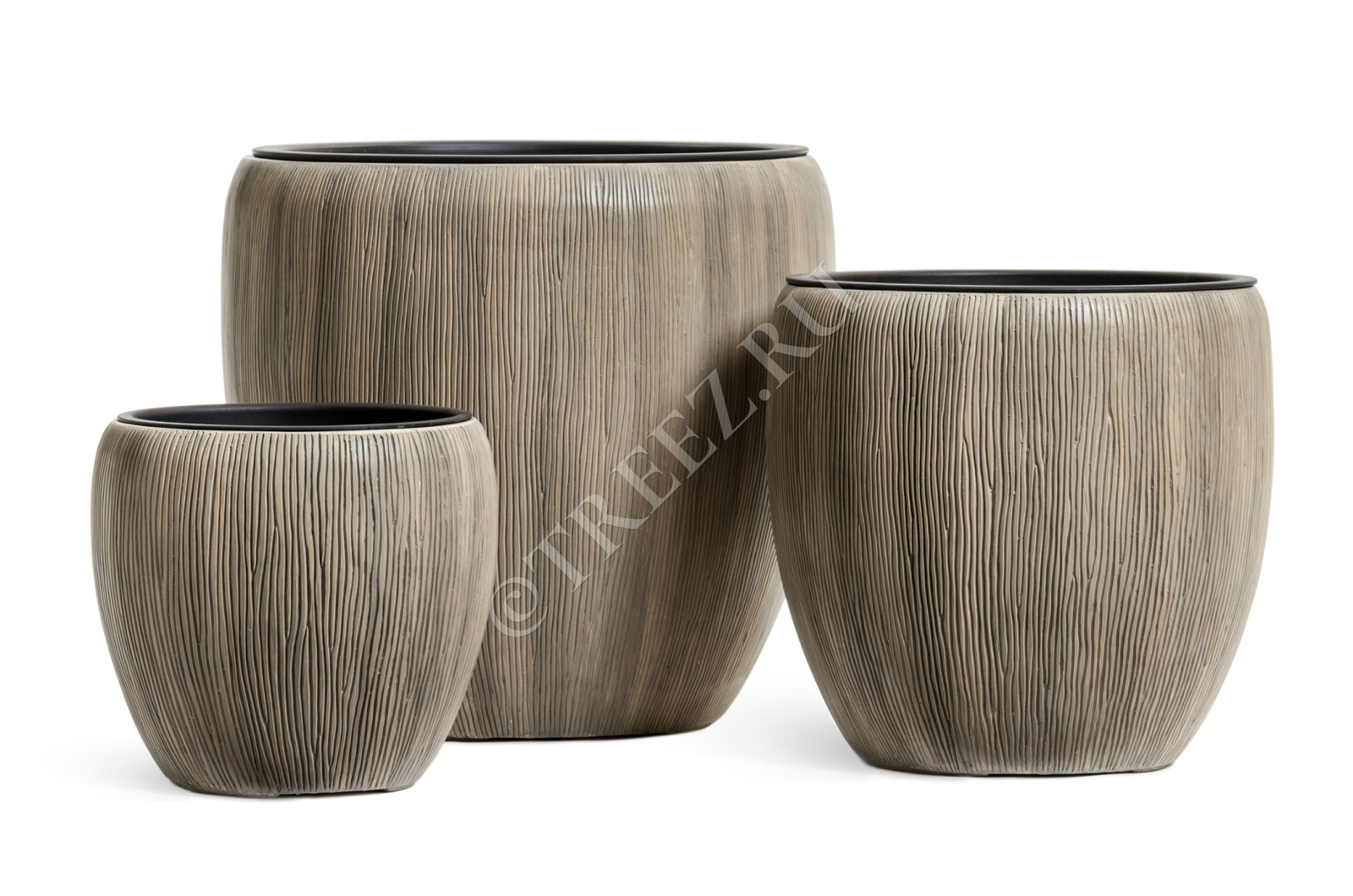 41.3320-06-044-BB-39 Кашпо  Effectory - серия Wow - Конус-Чаша - Капучино Цветочная коллекция 