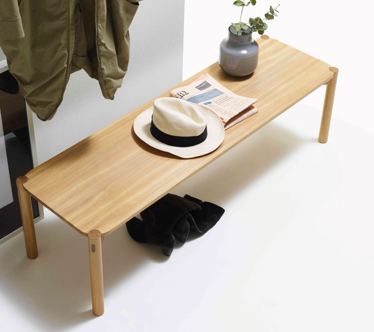 Ex.T Panchina Скамейка из натурального дуба EXPANCHINAROV  - Вид №3