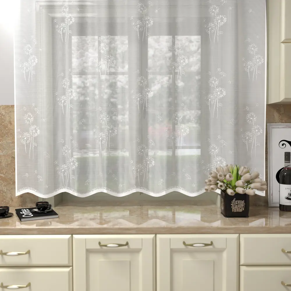 Занавеска Одуванчик 200x160 см цвет белый Santreyd STLM-2098587 - Вид №5