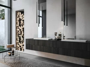 Ideagroup Тумба под умывальник подвесная двойная Sense