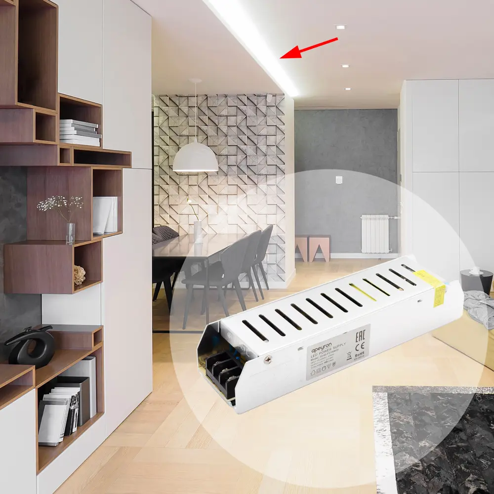 APEYRON Блок питания 100Вт 12В для светодиодного освещения 13444591 STLM-0003169 - Вид №8