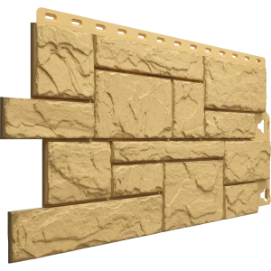 Фасадная панель Docke Dacha слоистый камень 930x406 мм желтый 0.38 м²
