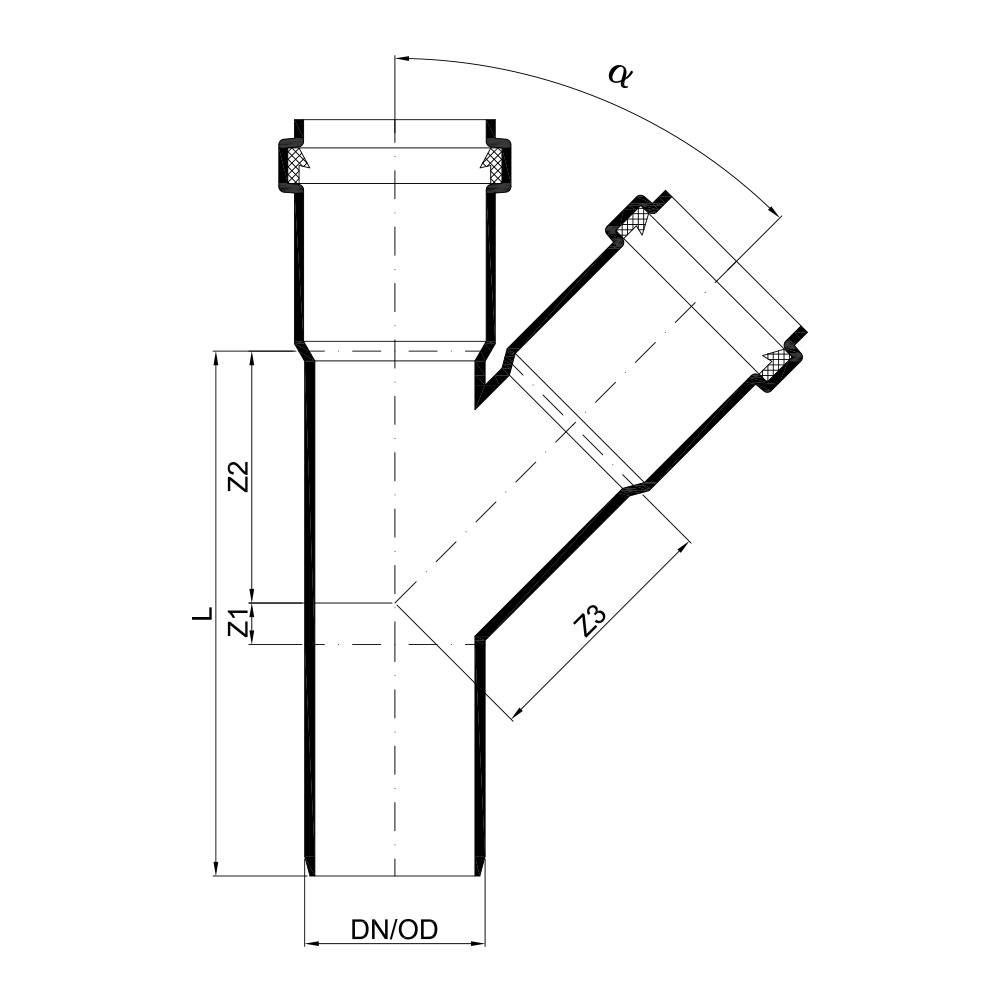 02239 Тройники Tece  - Вид №1