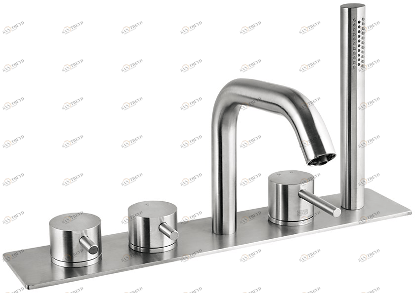 Fir Italia Комплект для ванны с ручным душем с тарелкой Cleosteel 48 4831404