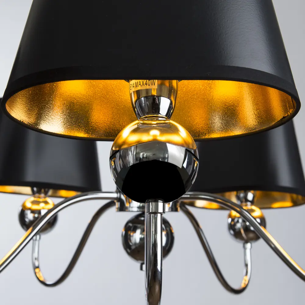 Люстра Turandot 5xE14x40 Вт, металл/пластик, цвет хром/мультиколор Arte Lamp STLM-2193531 - Вид №4
