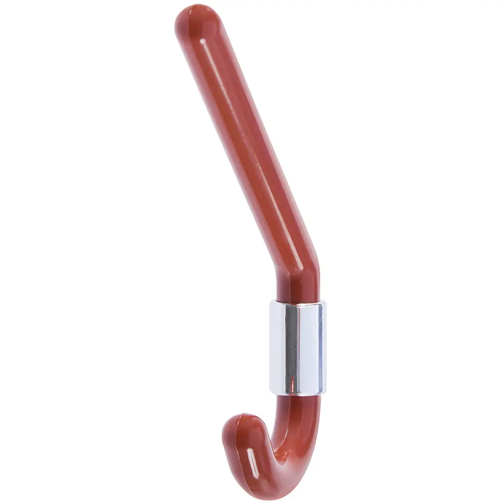 Крючок пластик цвет черешня/хром ЛЕВША STLM-2177760