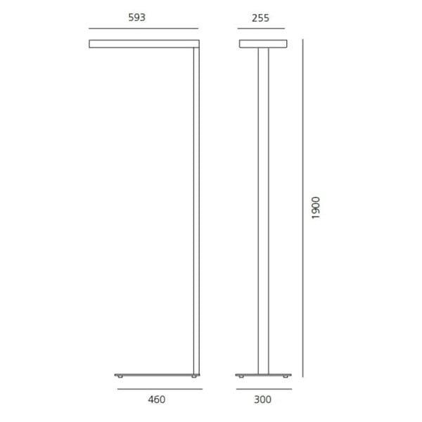 Алюминиевый светодиодный торшер Artemide шоколад ARCH-00141392 - Вид №8